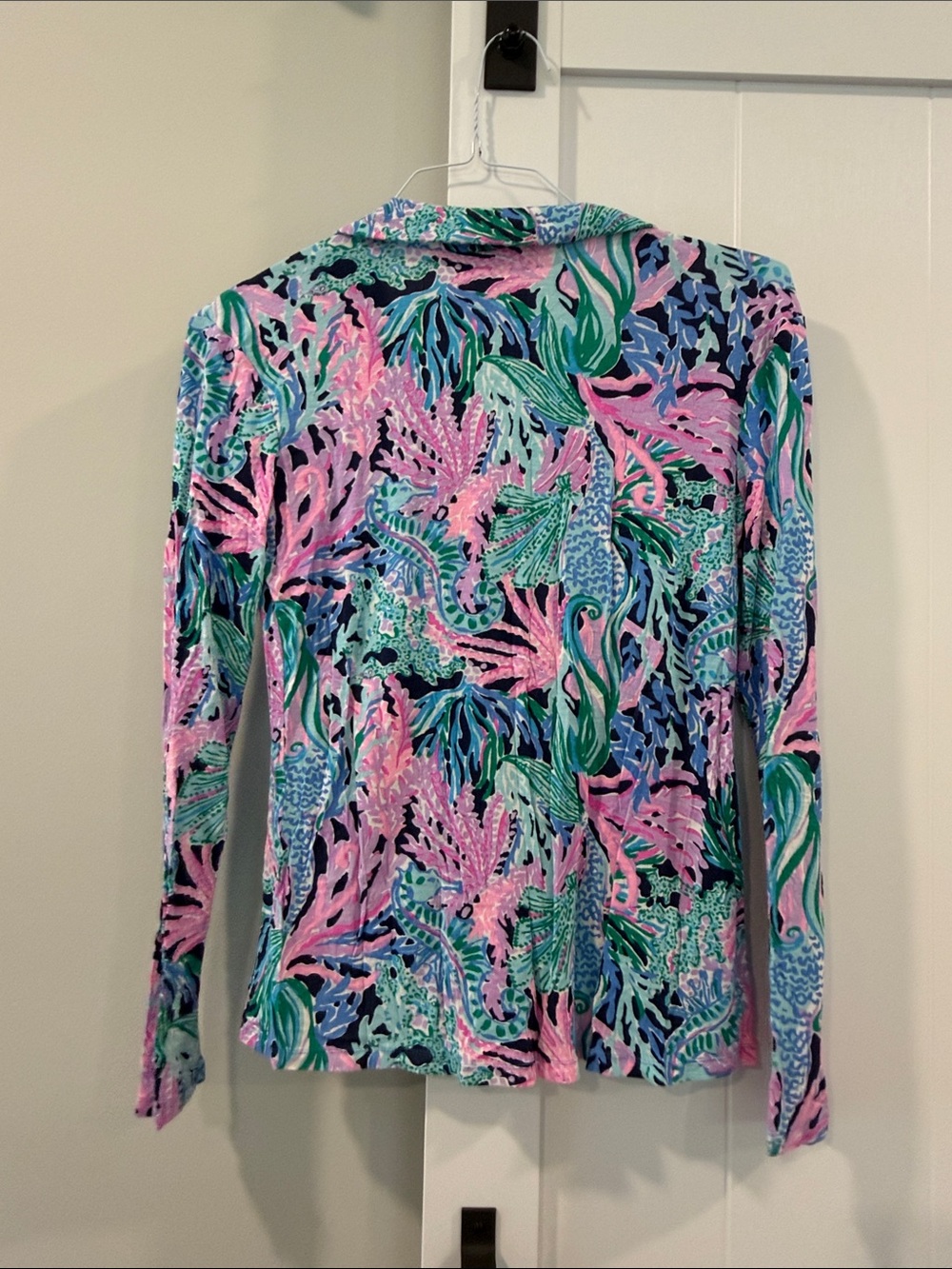 Lilly Pulitzer Coral Reef Pajama Set Pink, Green & Blue - Picture 3 of 16